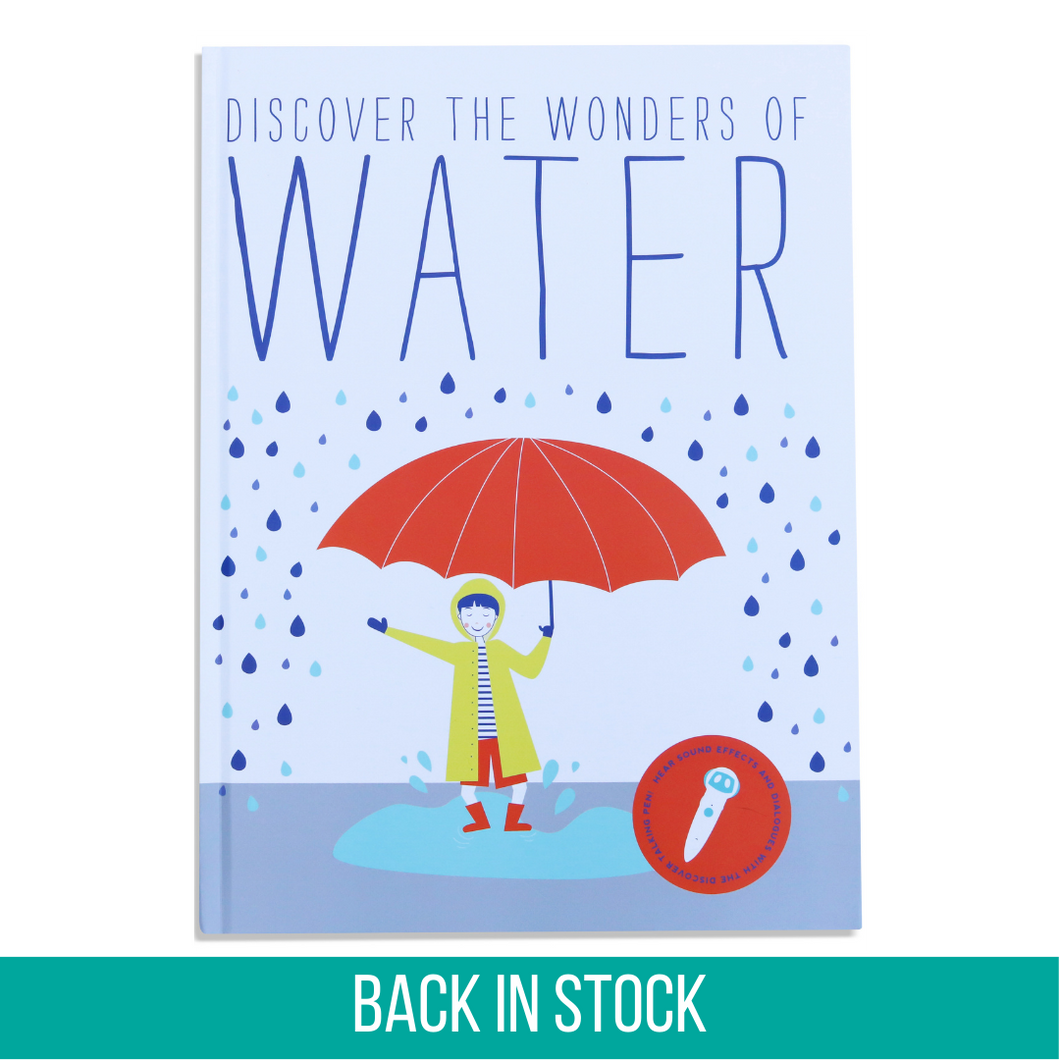 Discover the Wonders of Water is an non-fiction interactive children science book with sound effect that are great for children K-6. Educational Screen free activity. Listen to the talking pen read narration, dialogue, sound effect, and music.