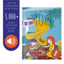 Load image into Gallery viewer, Use the talking pen to activate over 1000 audio hotspots in each book to hear narration, dialogue, sound effect, and music